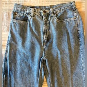 Lands' End Blue Denim Jeans- high waisted vintage